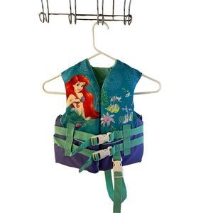 Disney Mermaid life vest General boating Vest 30x50 lbs Model 620 Purple‎ Green